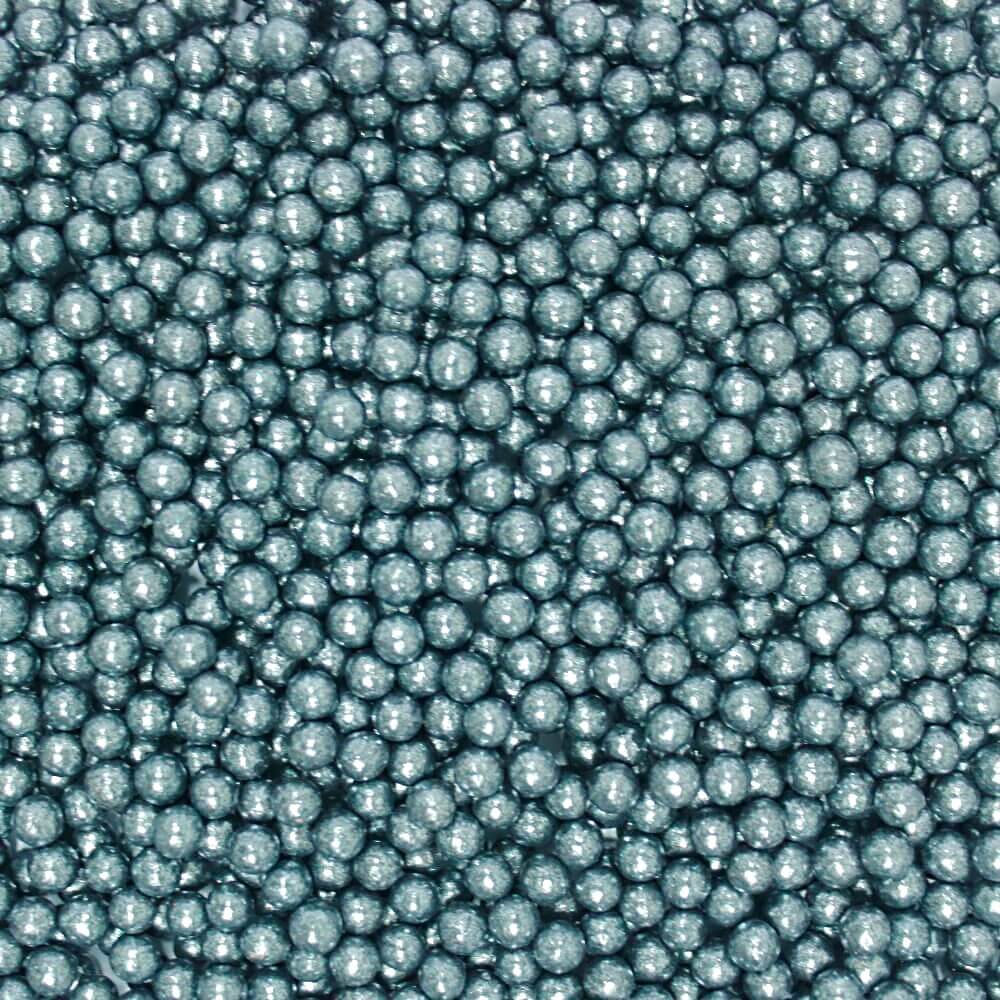 Confect Gun Metal Disco Balls Sprinkles 3 MM
