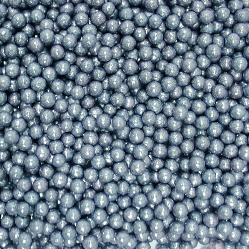 Confect Gun Metal Disco Balls Sprinkles 5 MM