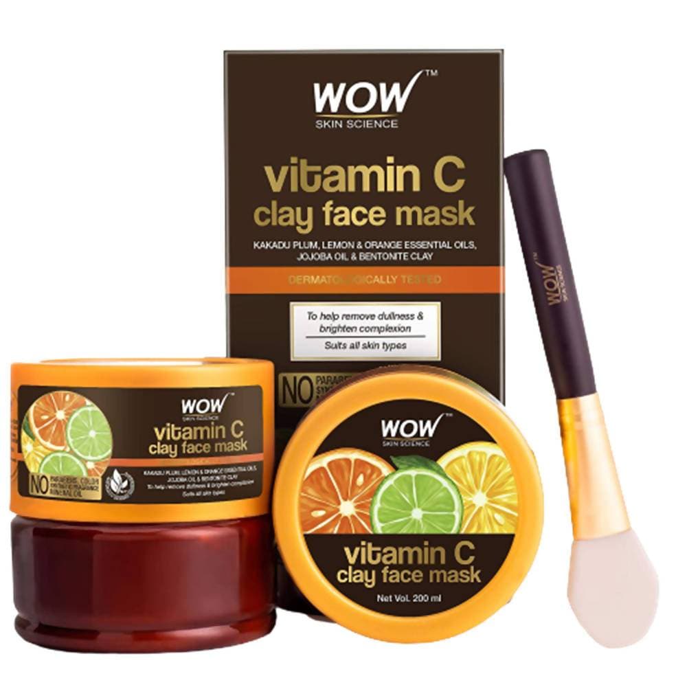 Wow Skin Science Vitamin C Glow Clay Face Mask  Grab2Buy Wow Skin Science Grab2Buy