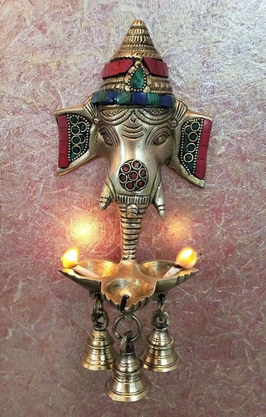 Artvarko Brass Ganesha Wall Hanging - Grab2buy