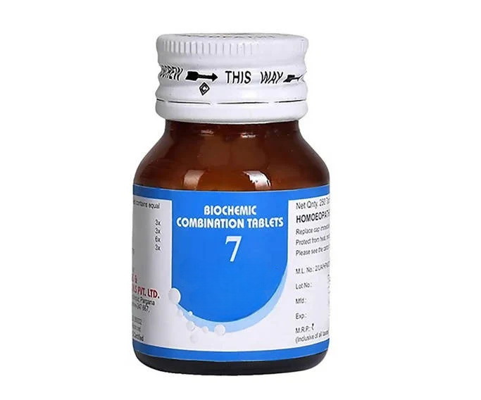 Bakson's Homeopathy Biochemic Combination 7 Tablets 