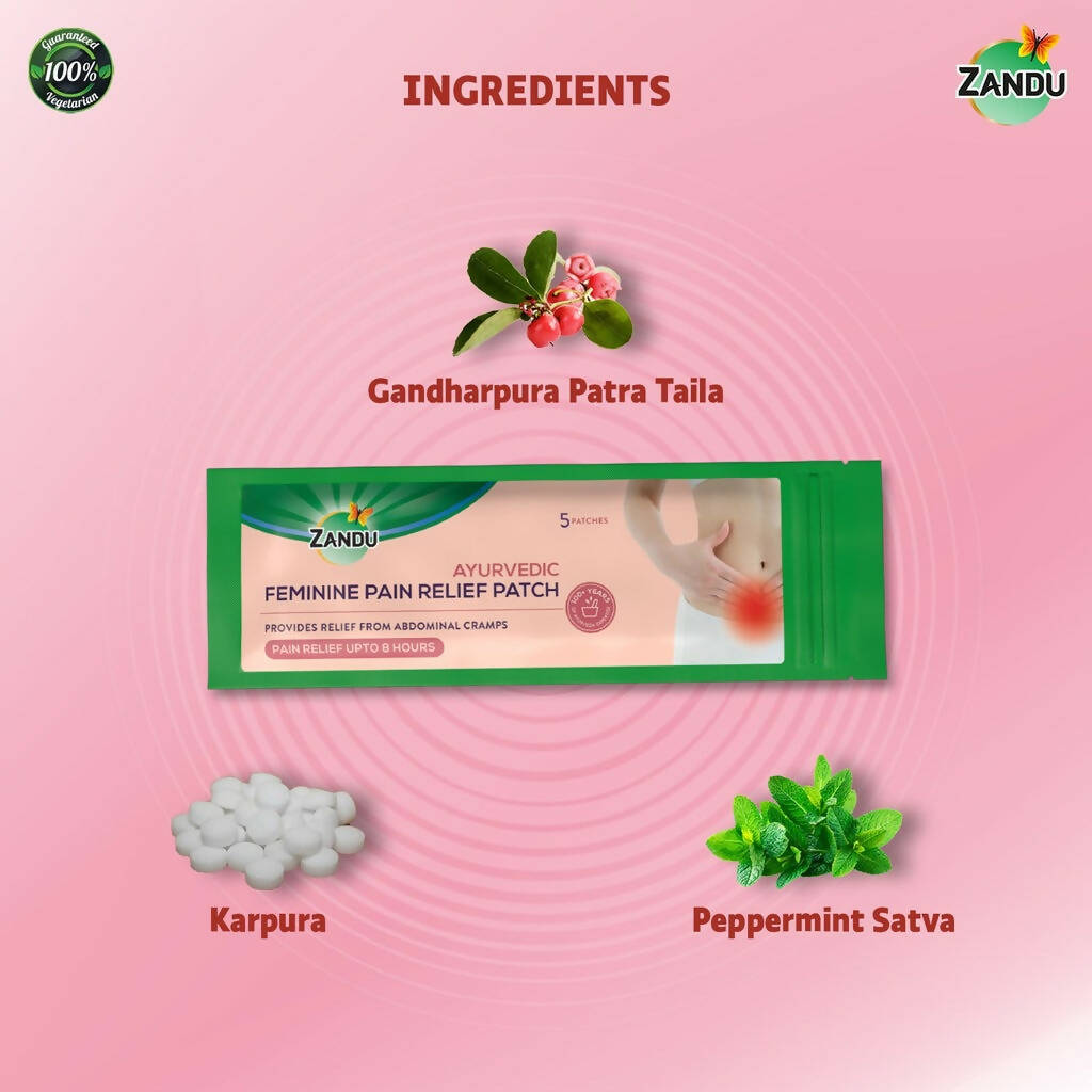 Zandu Feminine Pain Relief Patch - Grab2buy