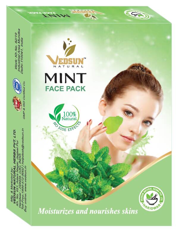 Vedsun Naturals Mint Face Pack  Grab2Buy Vedsun Grab2Buy