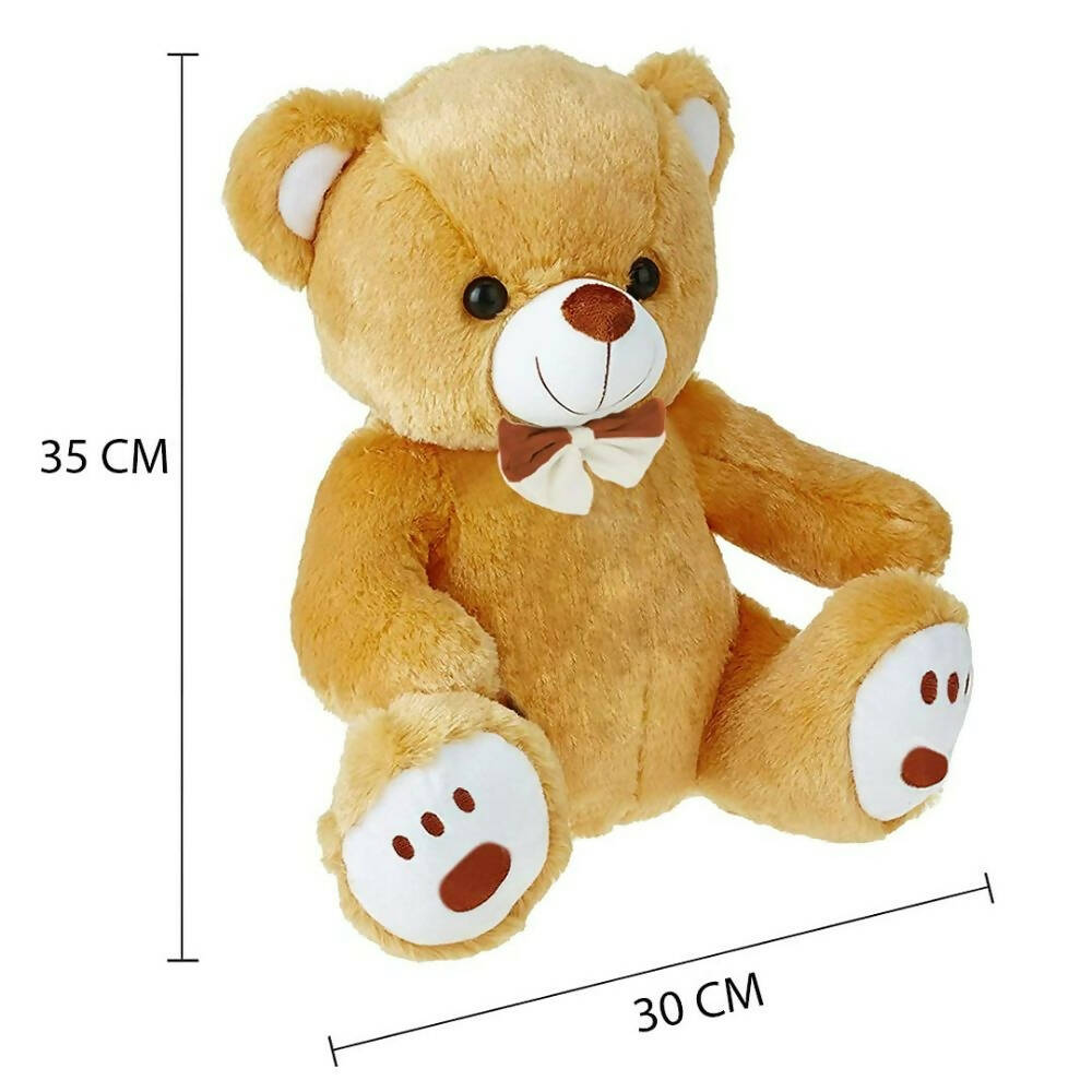 Webby Plush Cute Sitting Teddy Bear Soft Toys With Neck Bow (Brown Color)  Grab2Buy Generic Grab2Buy