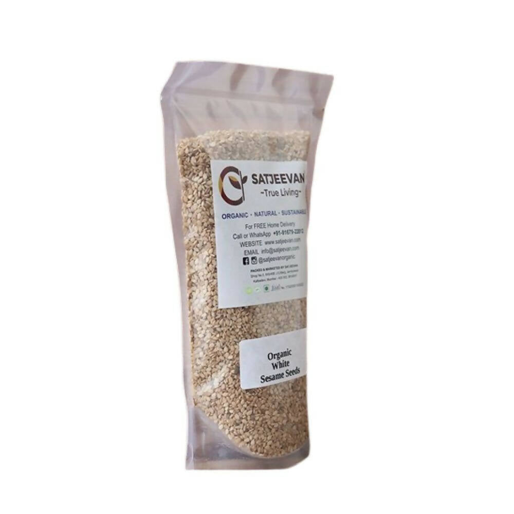 Satjeevan Organic White Sesame Seeds - Grab2buy