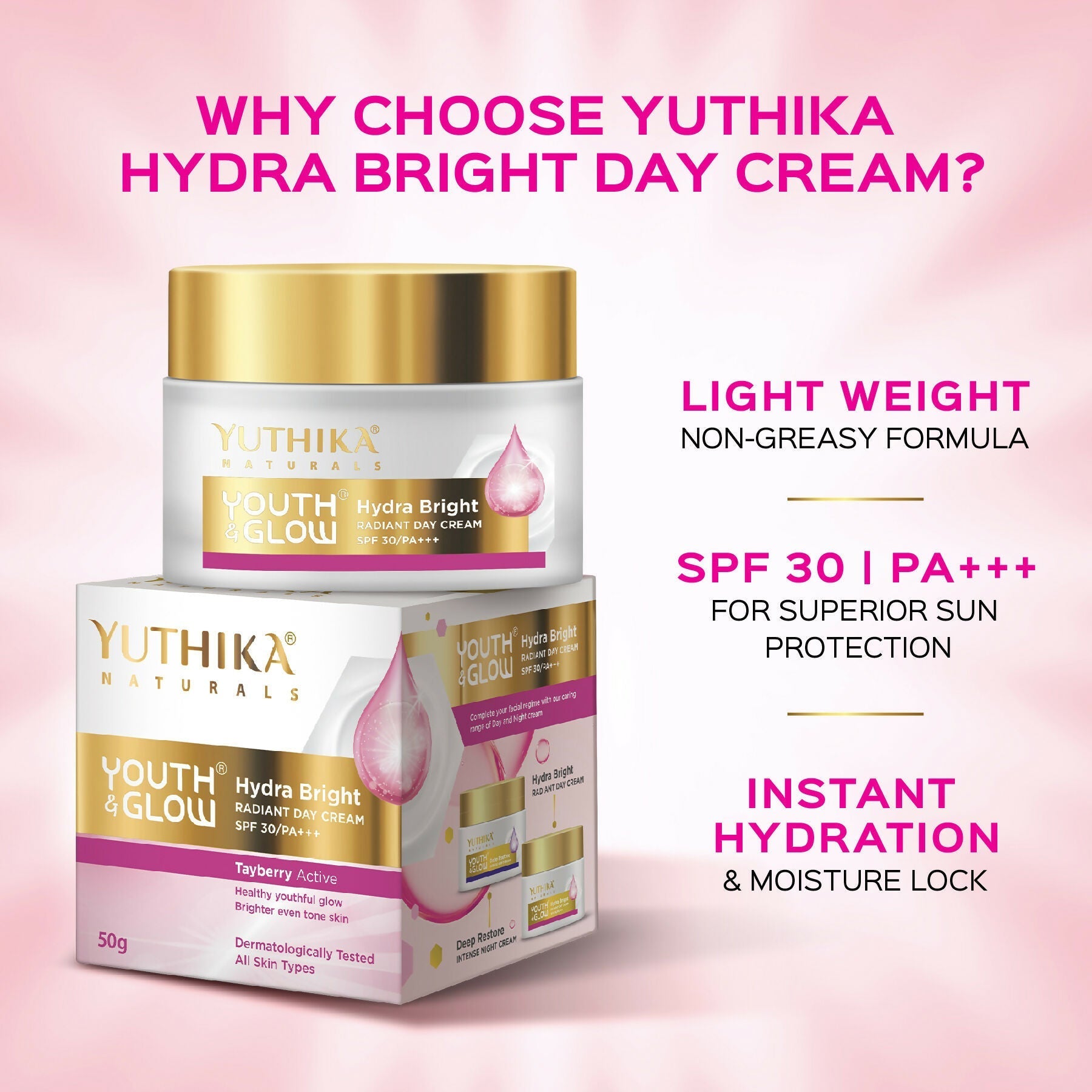 Yuthika Youth & Glow Day Cream For Women Spf30/Pa+++  Grab2Buy Yuthika Grab2Buy