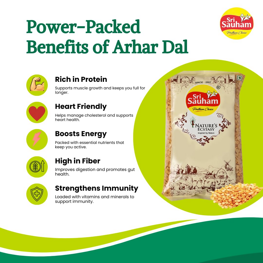 Sri Sauham Premium Unpolished Toor Dal