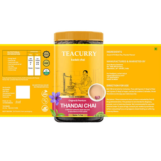 Teacurry Thandai Chai Powder - Distacart