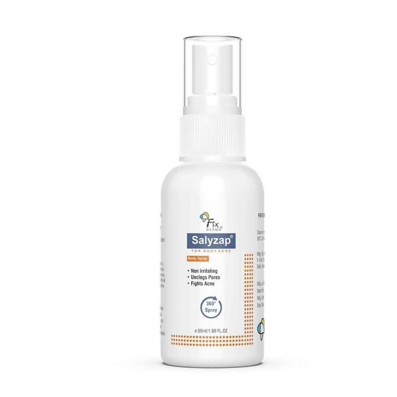 Fixderma 2% Salicylic Acid Salyzap Body Acne Spray 