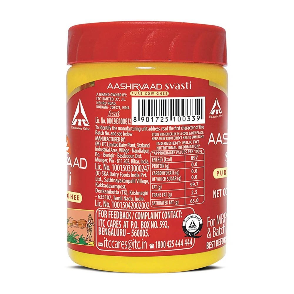 Aashirvaad Svasti Pure Cow Ghee | Premium Desi Ghee with Rich Aroma 