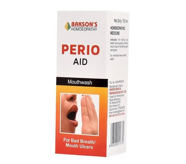 Bakson's Homeopathy Perio Aid Mouth Wash - Limited Time Offer Genie India