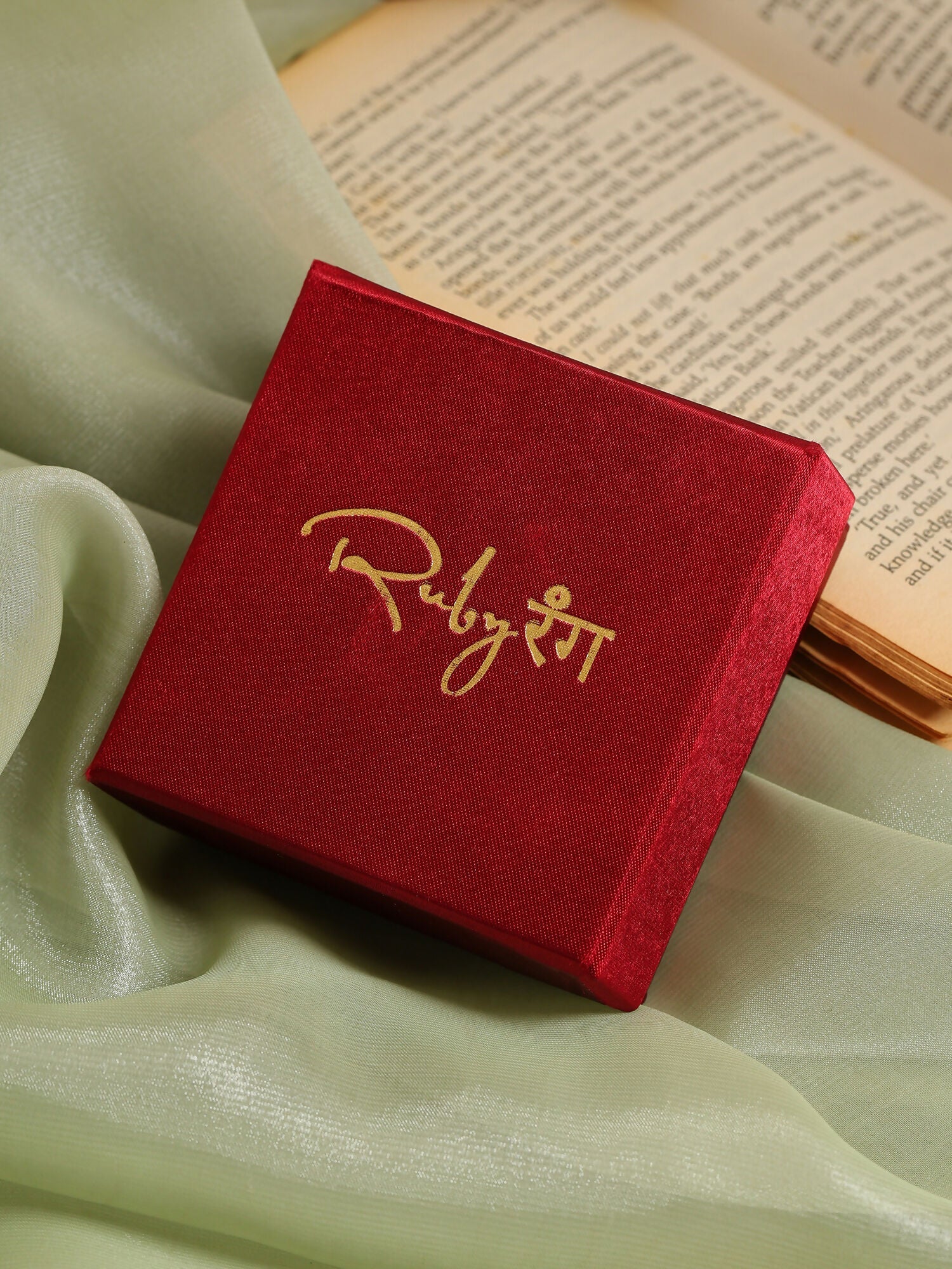 Ruby Raang Teardrop Brooch