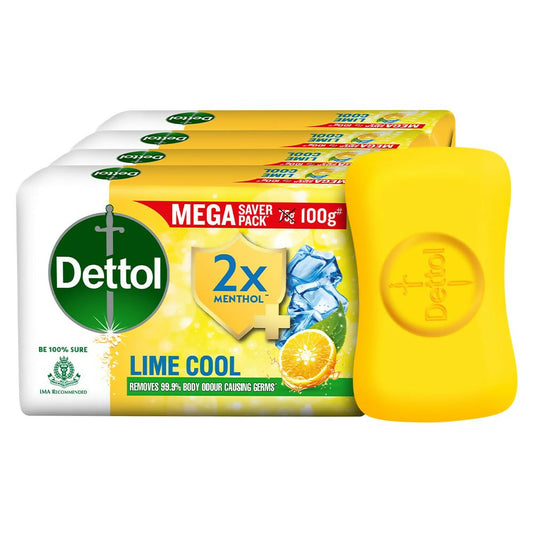 Dettol Lime Cool Bathing Soap Bar with 2x Menthol  Grab2Buy Dettol Grab2Buy