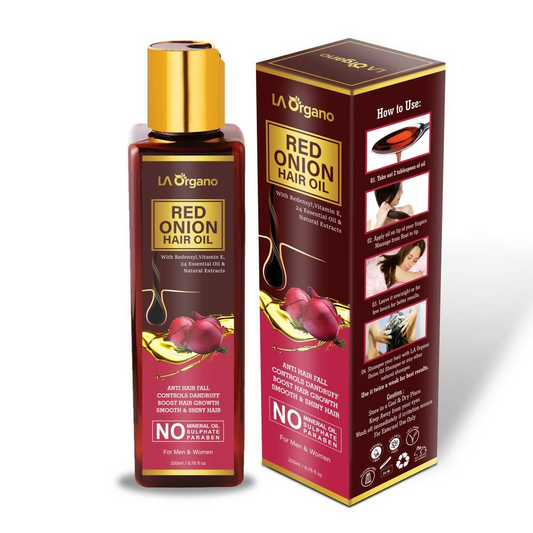 LA Organo Red Onion Hair Oil | Swadesiicart