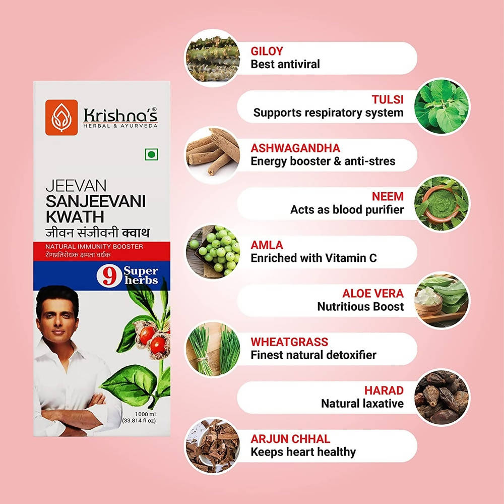 Krishna's Herbal & Ayurveda Jeevan Sanjeevani Kwath Juice 