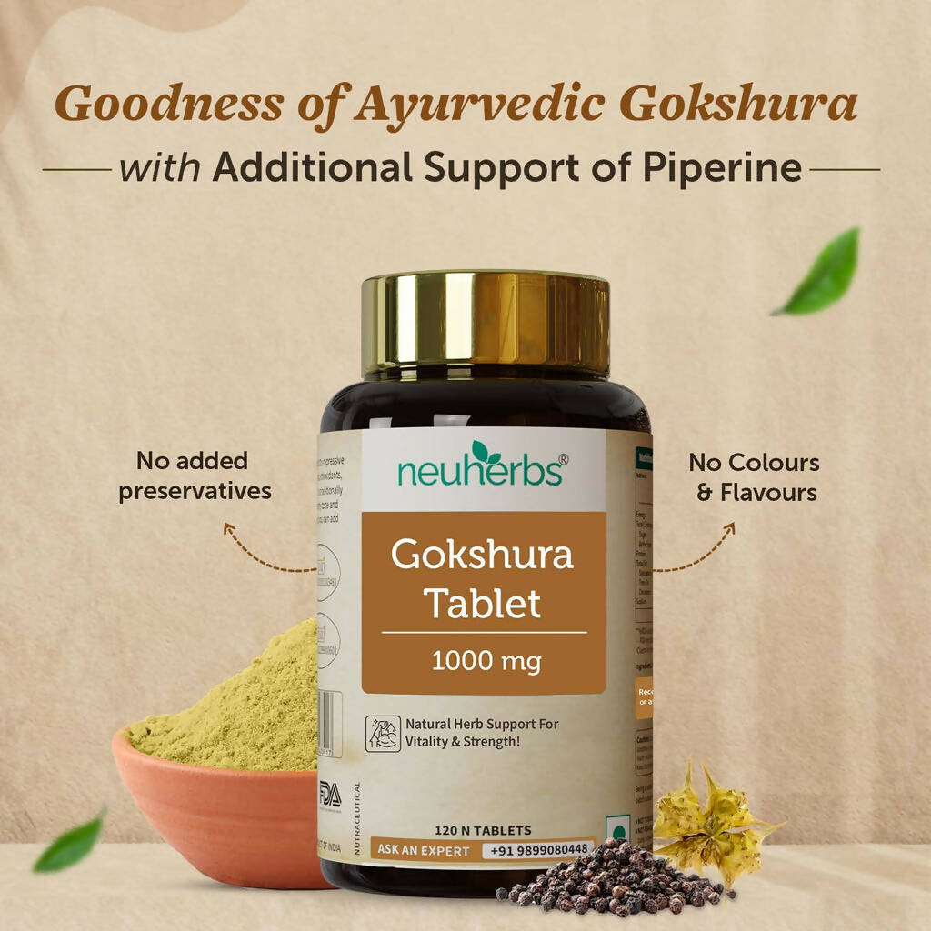 Neuherbs Gokshura 1000mg Tablets For Men 
