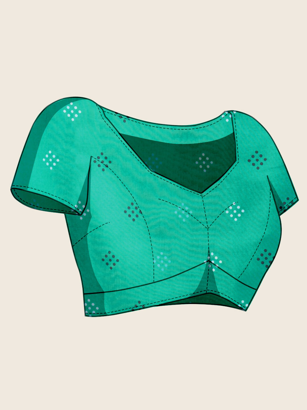 Cyan Muslin Cotton Designer Digital Printed Saree - Lavisha