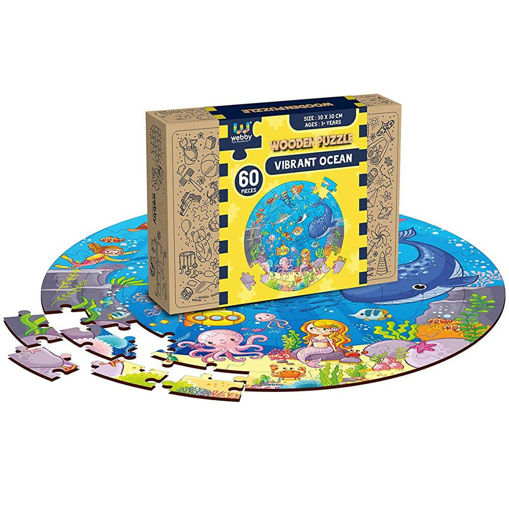 Webby Wooden Ocean Jigsaw Puzzle - 60 Pcs  Grab2Buy Webby Grab2Buy
