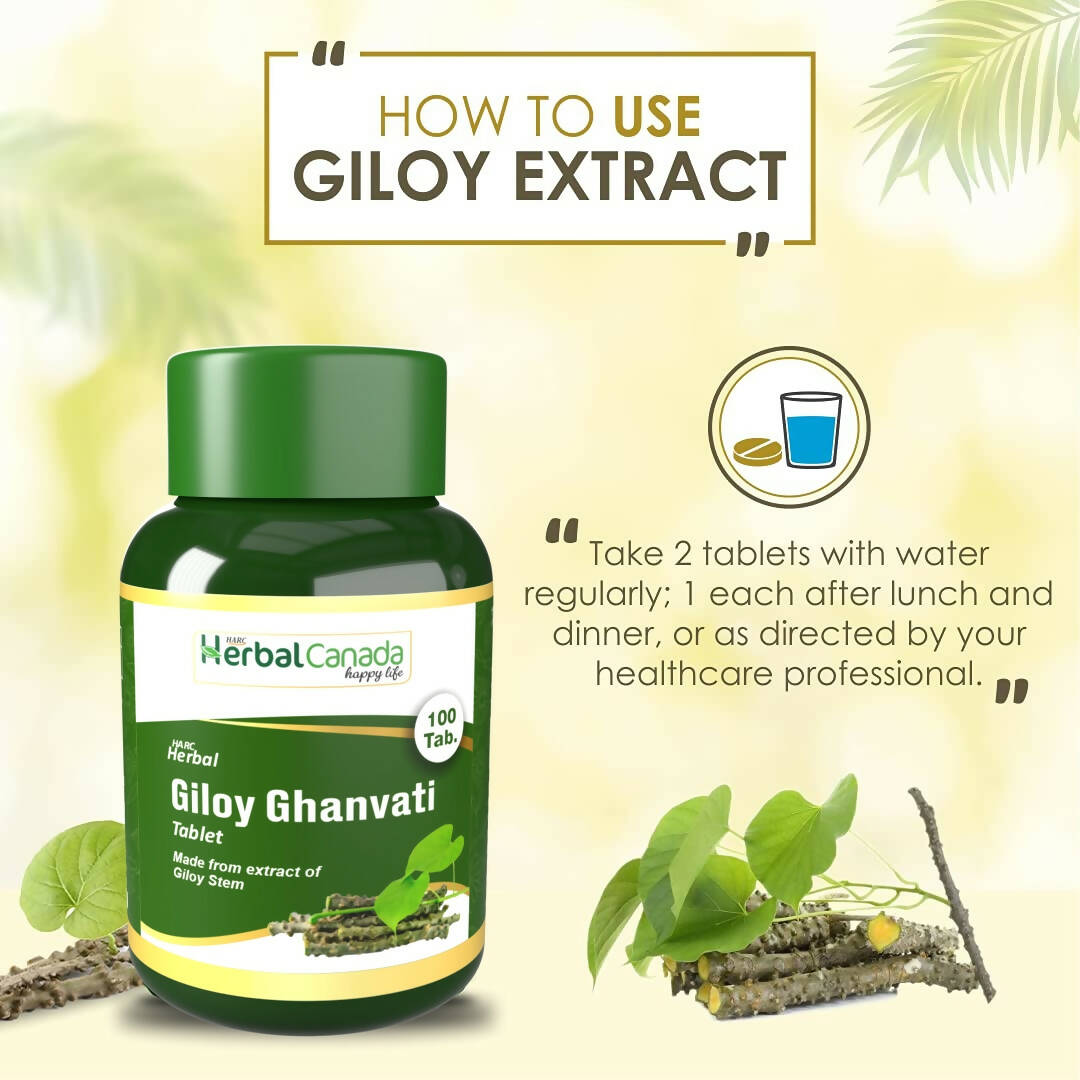Herbal Canada Giloy Ghanvati Tablets 
