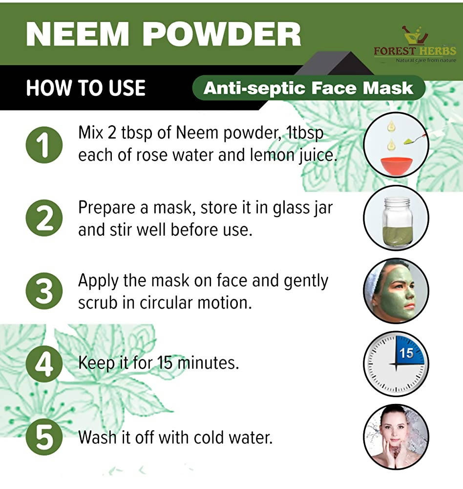 Forest Herbs Neem Hair & Face Care Powder 