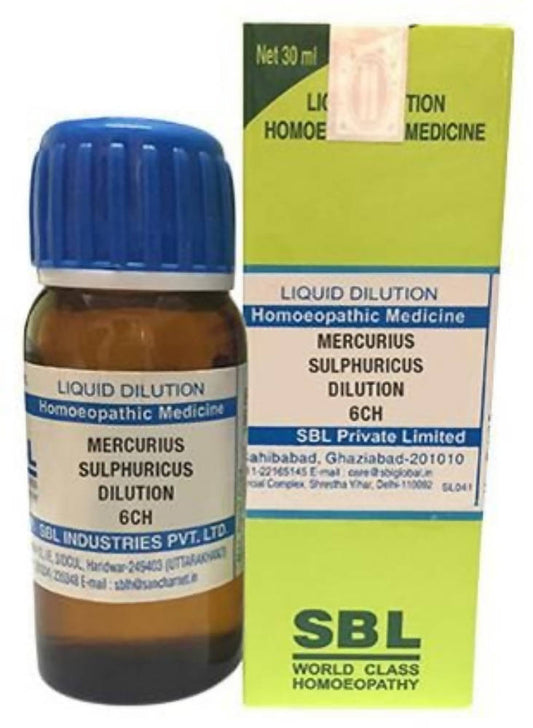 SBL Homeopathy Mercurius Sulphuricus Dilution 
