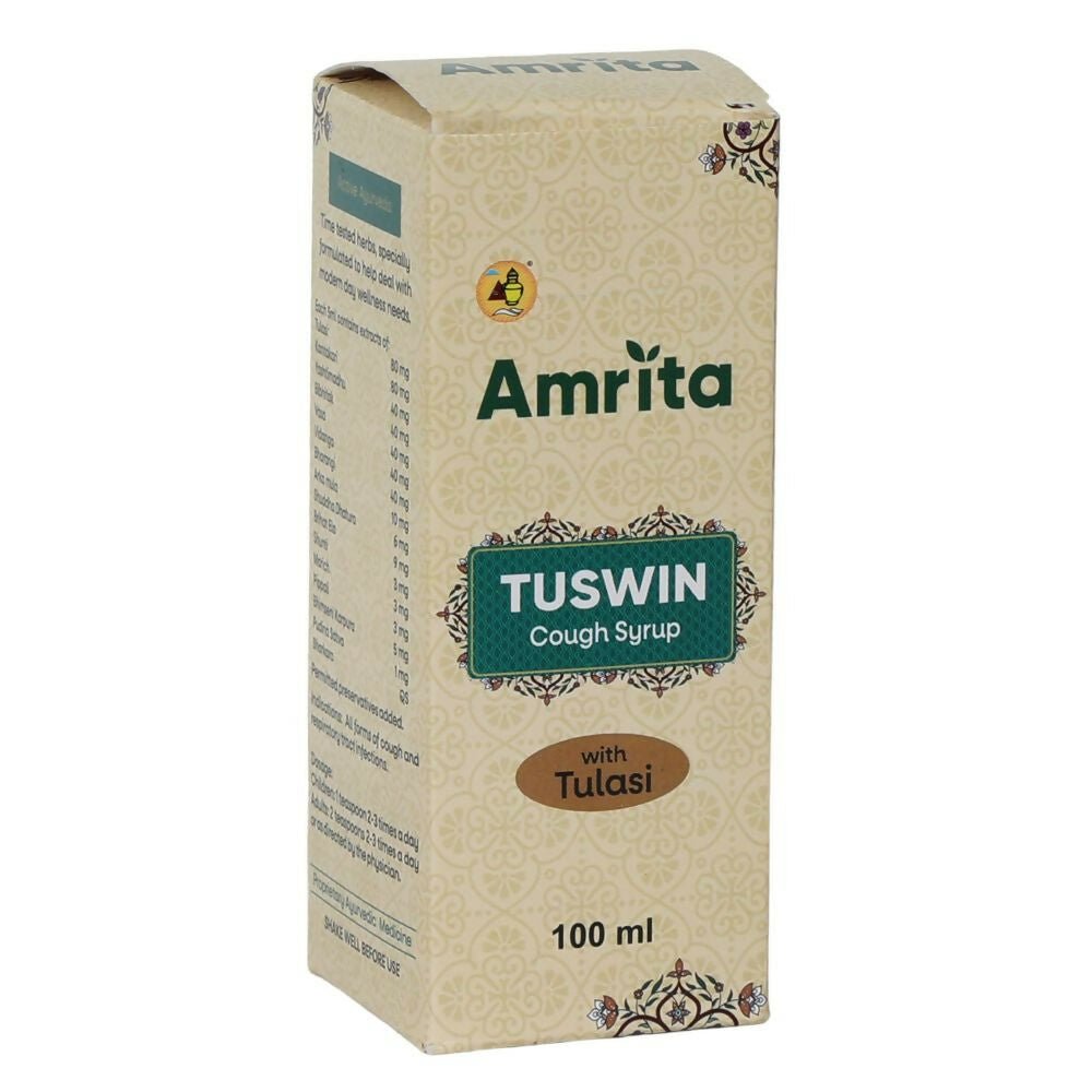 Amrita Tuswin Cough Syrup With Tulasi 