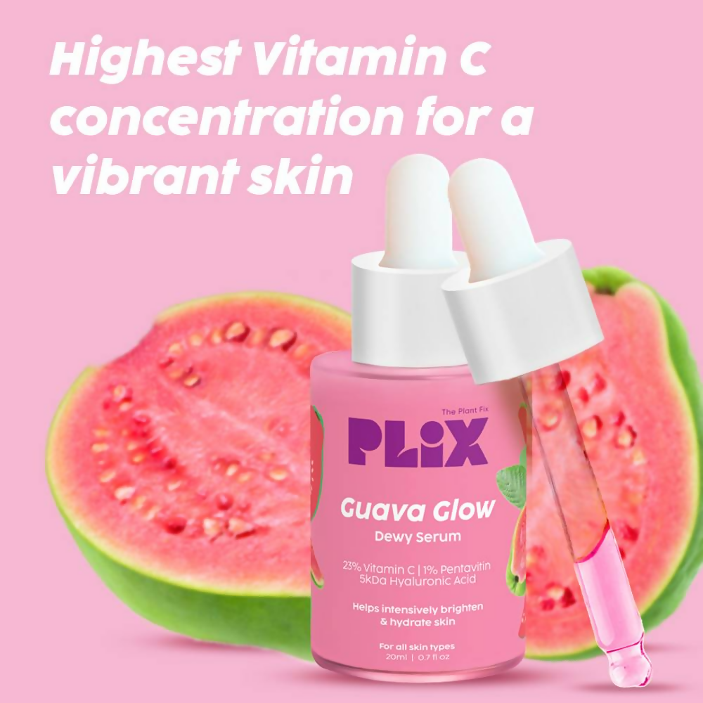 The Plant Fix Plix 23% Vitamin C Guava Face Serum & Vitamin C Guava Juicy Face Wash Combo  Grab2Buy PLIX The Plant Fix Grab2Buy