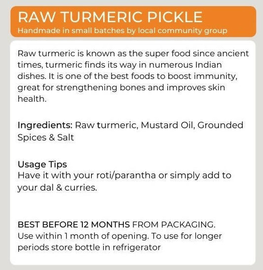 Organic Potli Raw Turmeric Pickle - Grab2buy