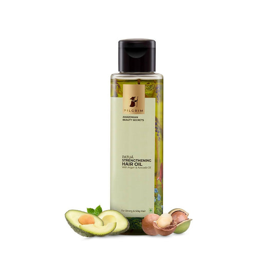 Pilgrim Amazonian Patua Strengthening Hair Oil With Argan & Avocado Oil For Strong & Silky Hair - Distacart