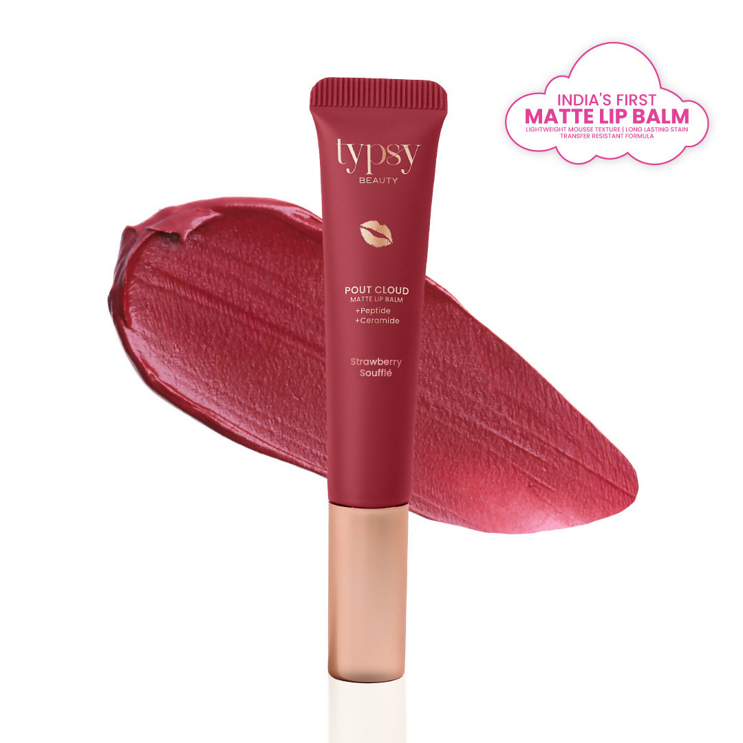 Typsy Beauty Pout Cloud Matte Lip Balm - Strawberry Souffle  Grab2Buy Typsy Beauty Grab2Buy