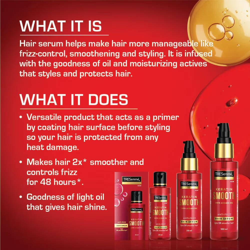 TRESemme Keratin Smooth Anti-Frizz Hair Serum With Argan Oil  Grab2Buy TRESemme Grab2Buy