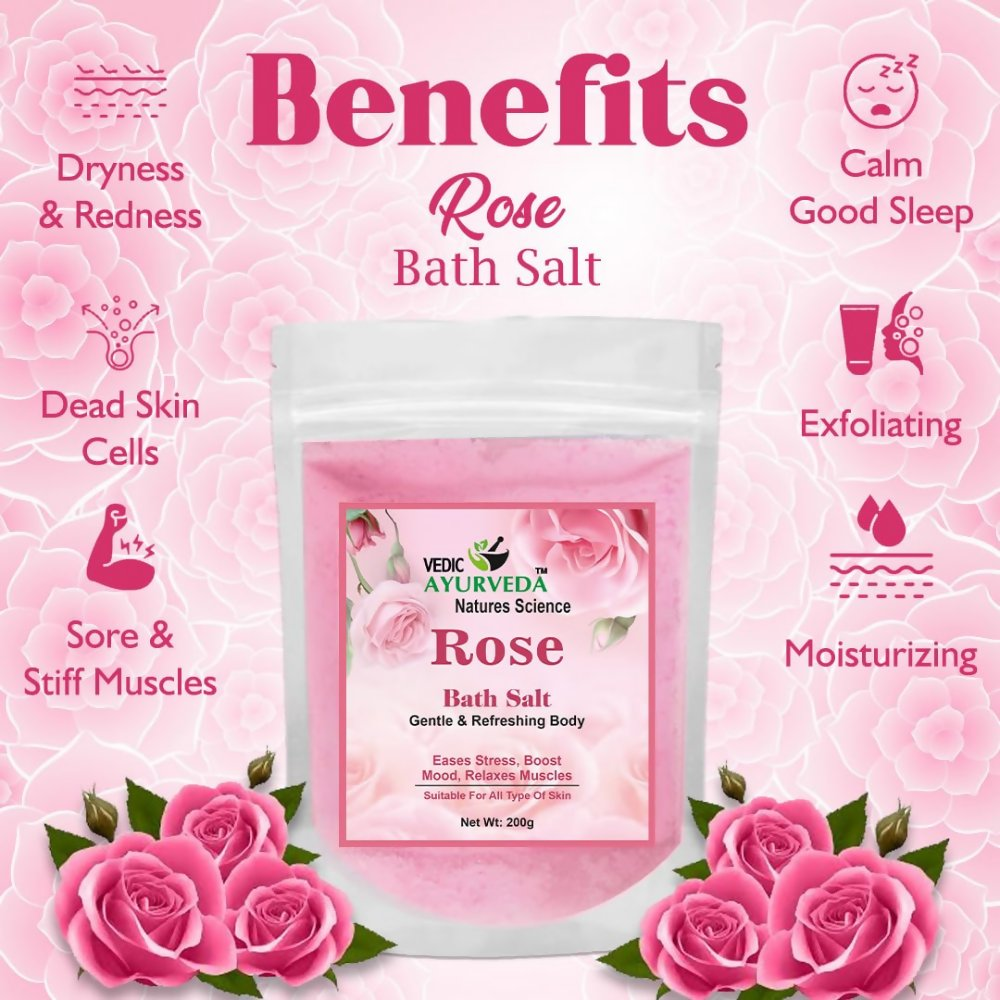 VedicAyurveda Mogra & Rose Bath Salt  Grab2Buy VedicAyurveda Grab2Buy