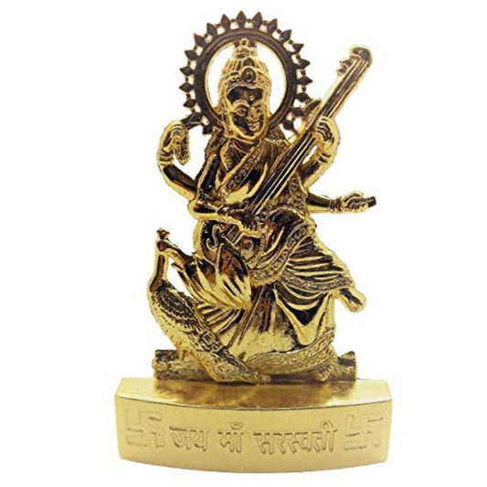 Rudram Handicrafted Maa Saraswati Vidya Devi Idol - Grab2buy