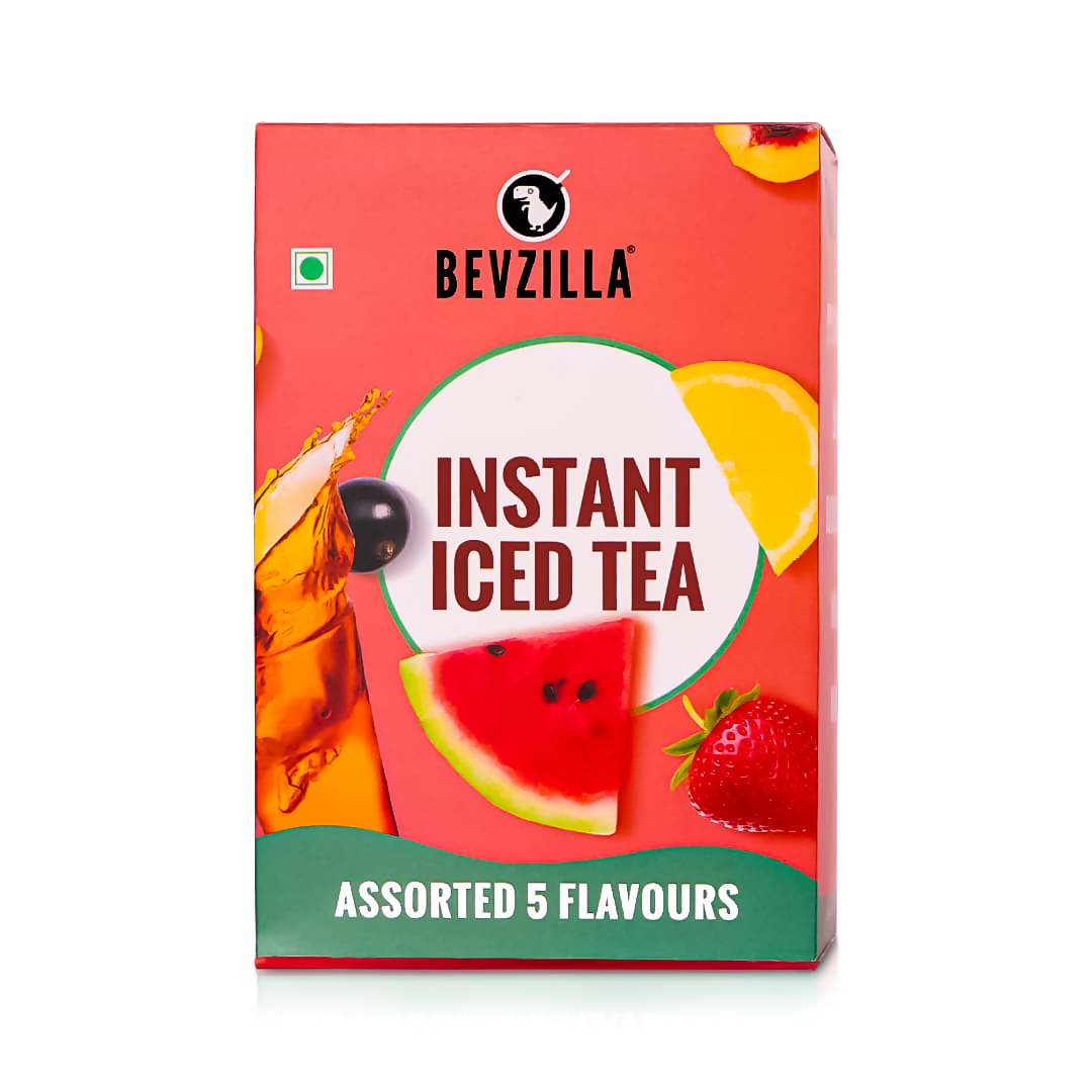 Bevzilla Iced Tea Powder 5 Assorted Flavours Pack 