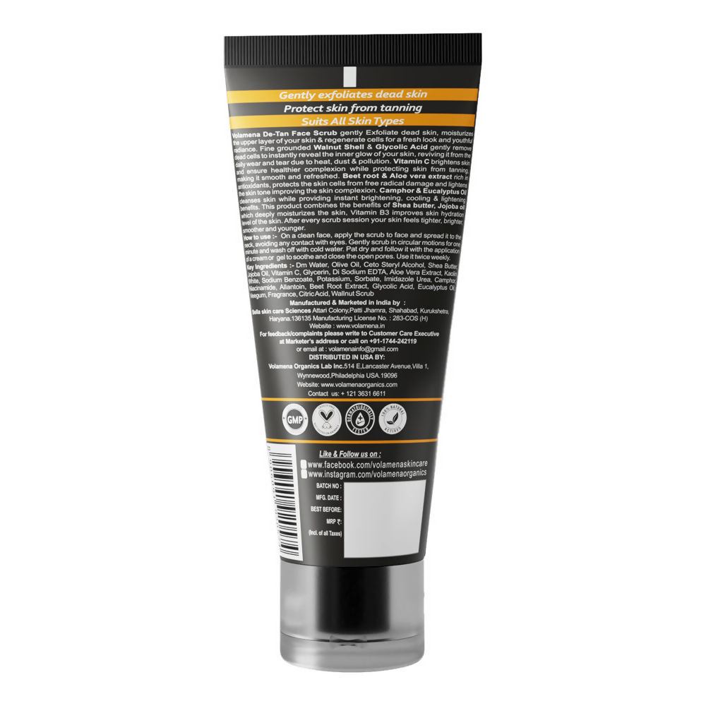Volamena De-Tan Face Scrub  Grab2Buy Volamena Grab2Buy