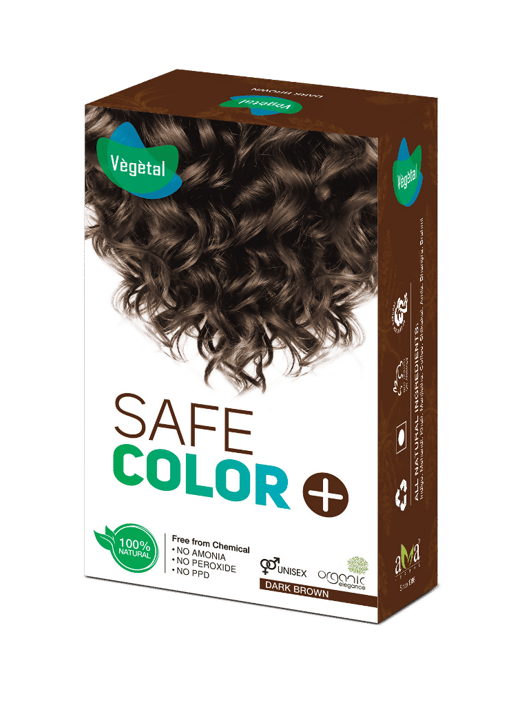 Vegetal Safe Color Hair Color - Dark Brown  Grab2Buy Vegetal Grab2Buy