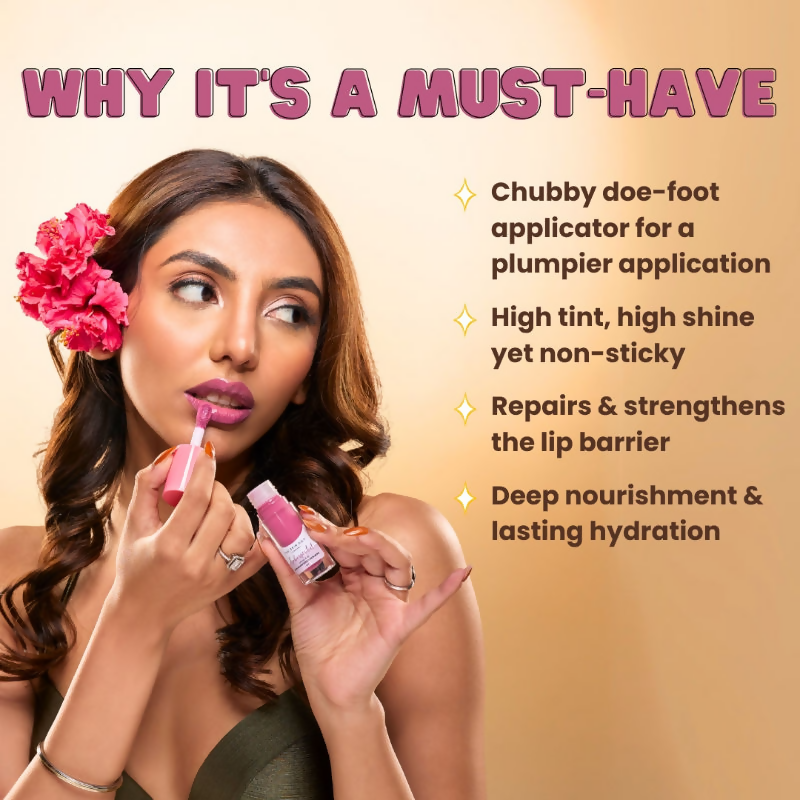 The Skin Diet Company Lip Barrier Tint High Shine Gloss Oil - Desert Rose  Grab2Buy The Skin Diet Company Grab2Buy