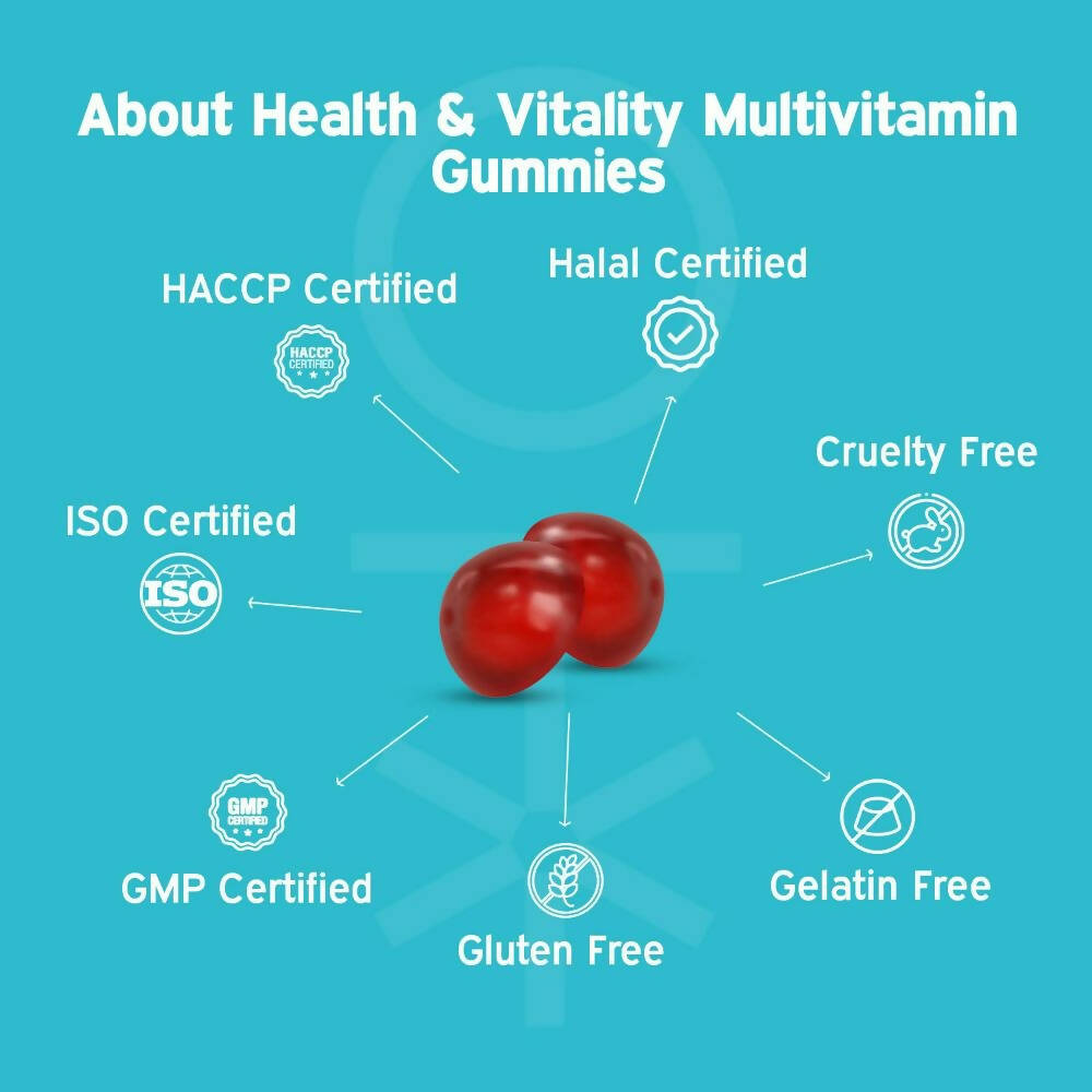 Nutriburst Health & Vitality Gummies With Multi-Vitamins - Grab2buy