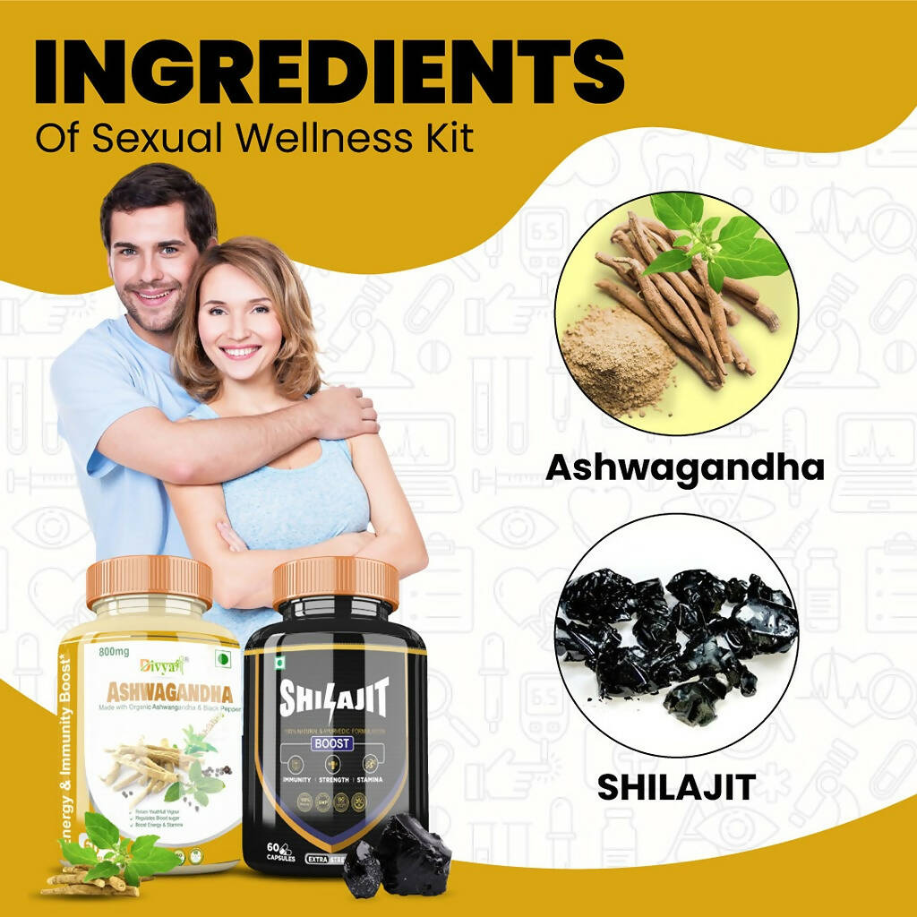 Divya Shree SJ Capsule and Ashwagandha Capsule Combo 