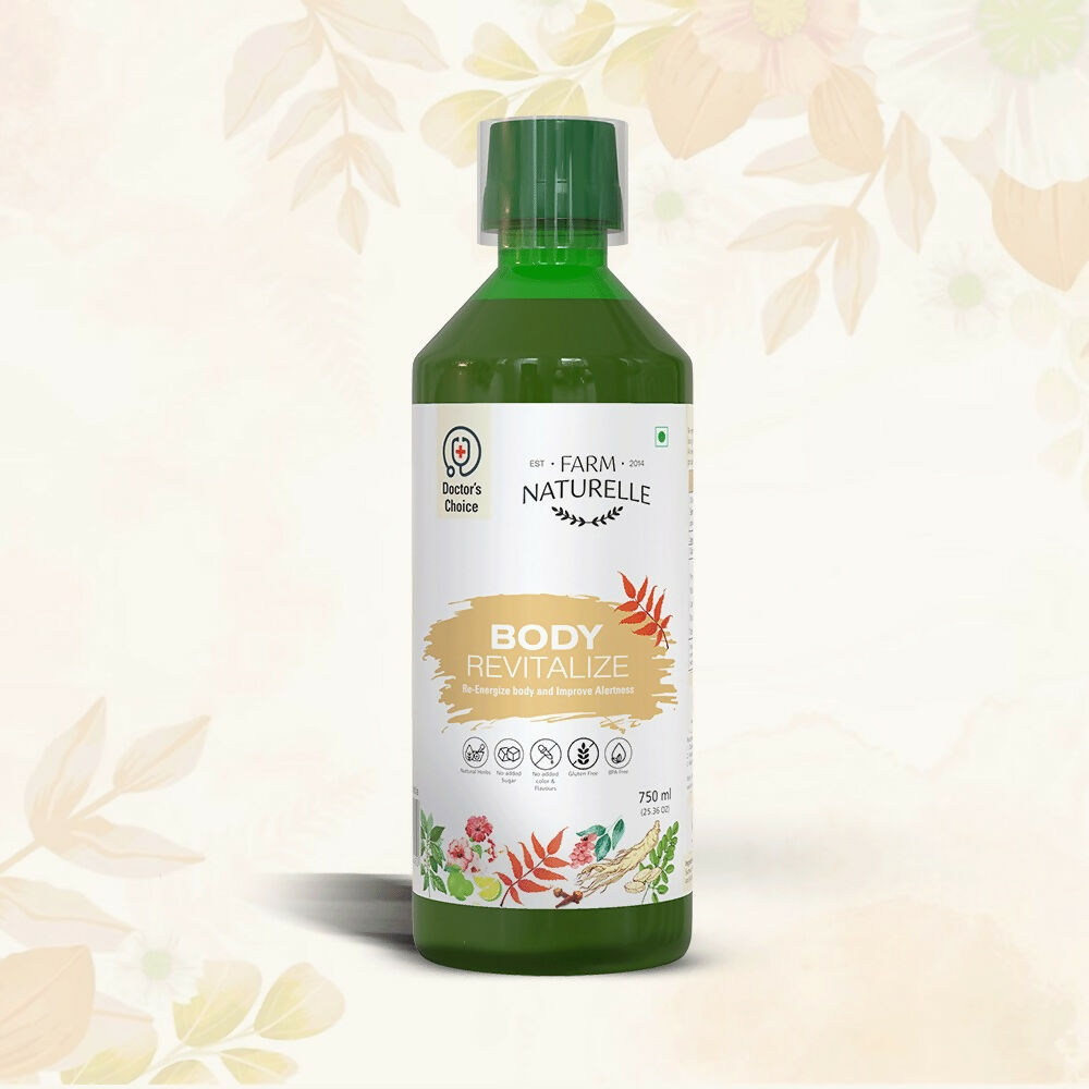 Farm Naturelle Body Revitalizer Juice - Ayurvedic Formula for Energy and Vitality 