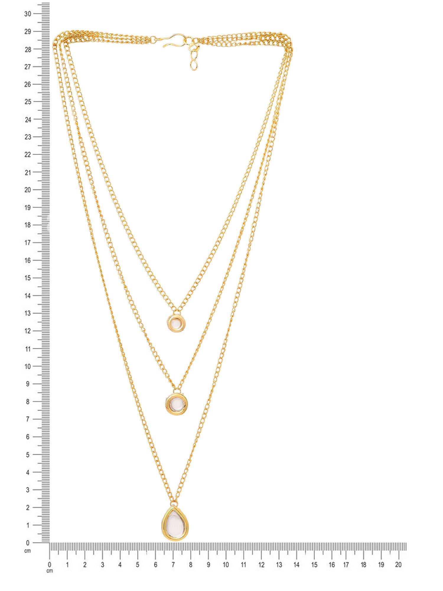 Ruby Raang Kundan & Gold Layered Necklace - Distacart