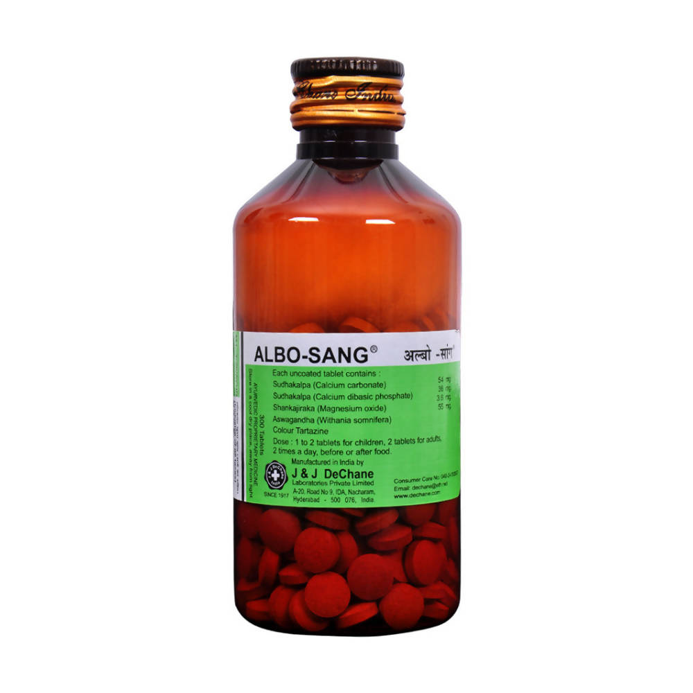 J & J Dechane Ayurvedic Albo Sang Tablets 
