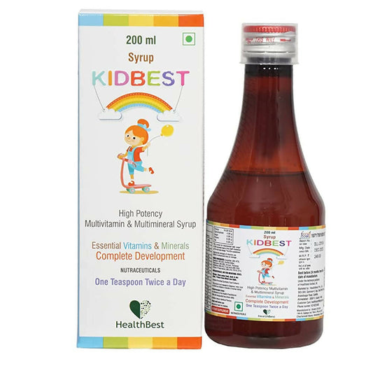 HealthBest Kidbest Multivitamin & Multimineral Syrup for Kids - Grab2buy
