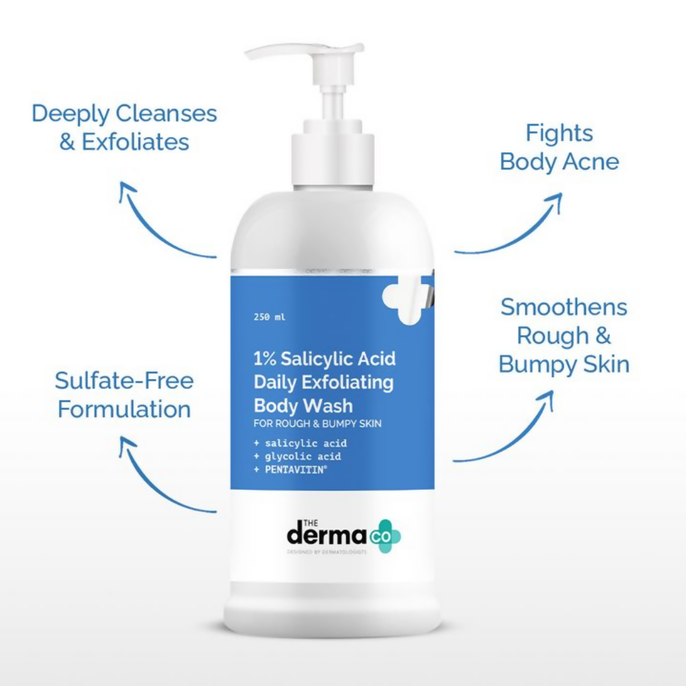 The Derma Co 1% Salicylic Acid Daily Exfoliating Body Wash  Grab2Buy The Derma Co Grab2Buy