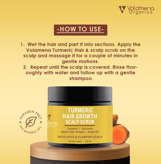 Volamena Turmeric Scalp Scrub  Grab2Buy Volamena Grab2Buy