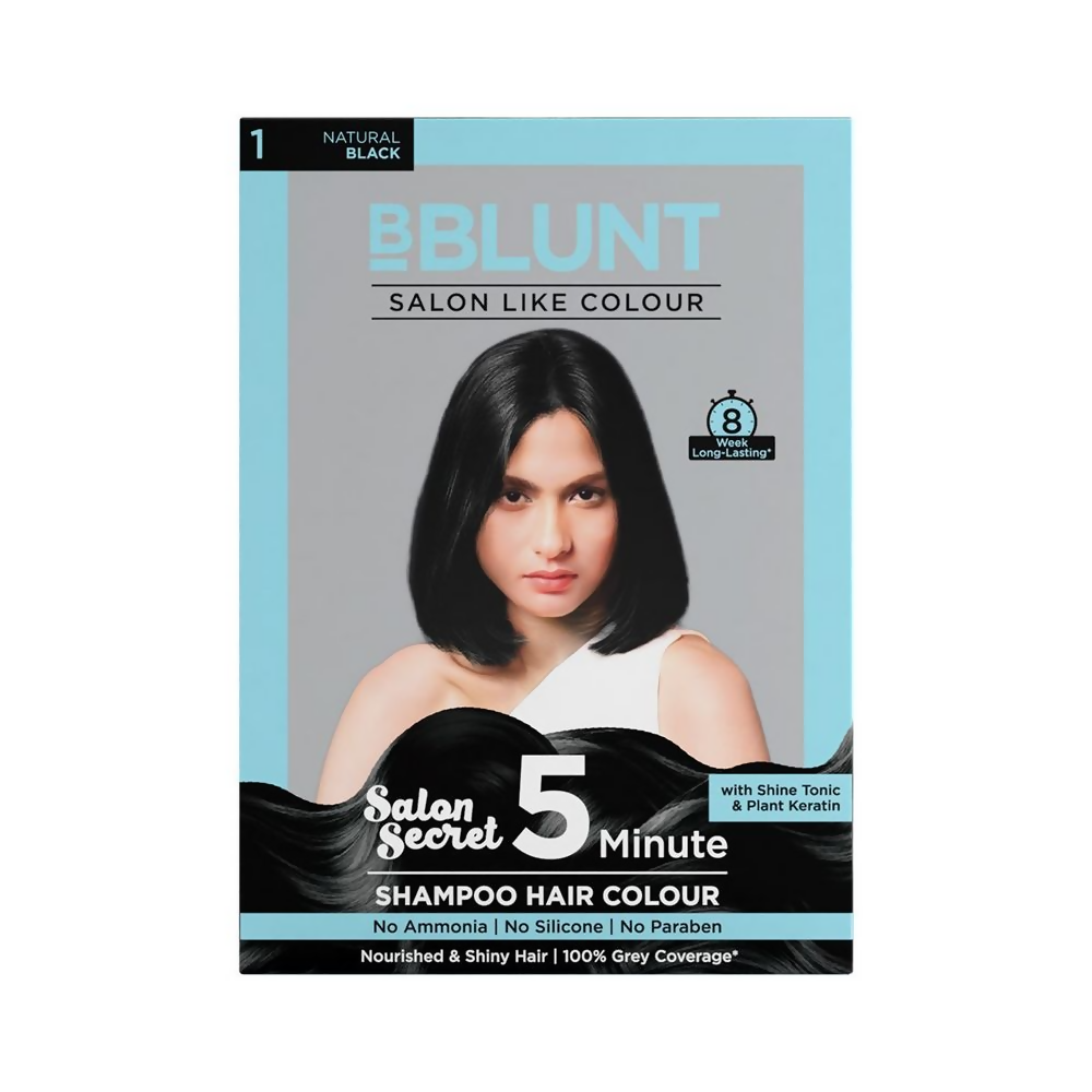 BBlunt Salon Secret 5 Minute Shampoo Hair Colour - Natural Black | Grab2Buy