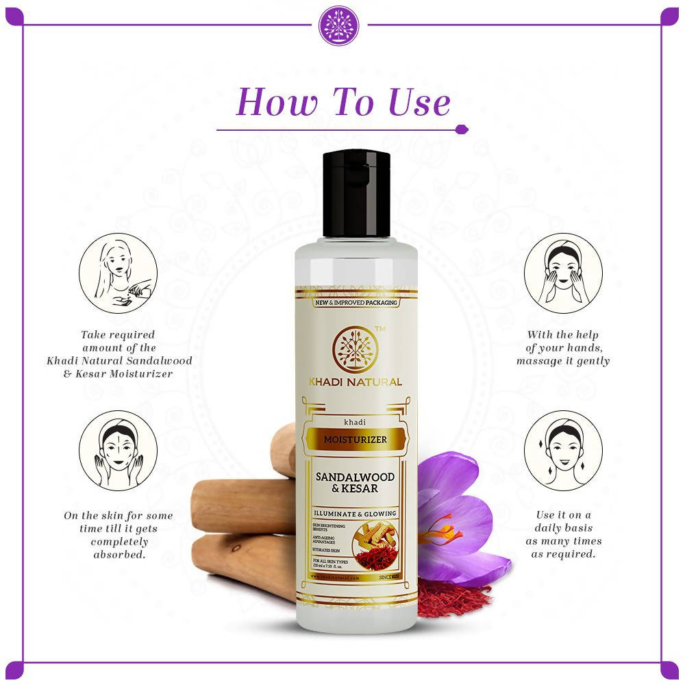 Khadi Natural Sandalwood & Kesar Moisturizer 