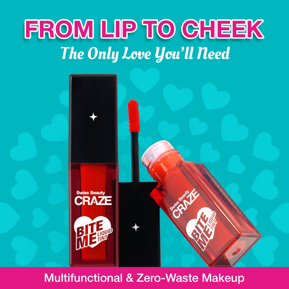Swiss Beauty Craze Bite Me Liquid Tint - 1 Juicy Peach 