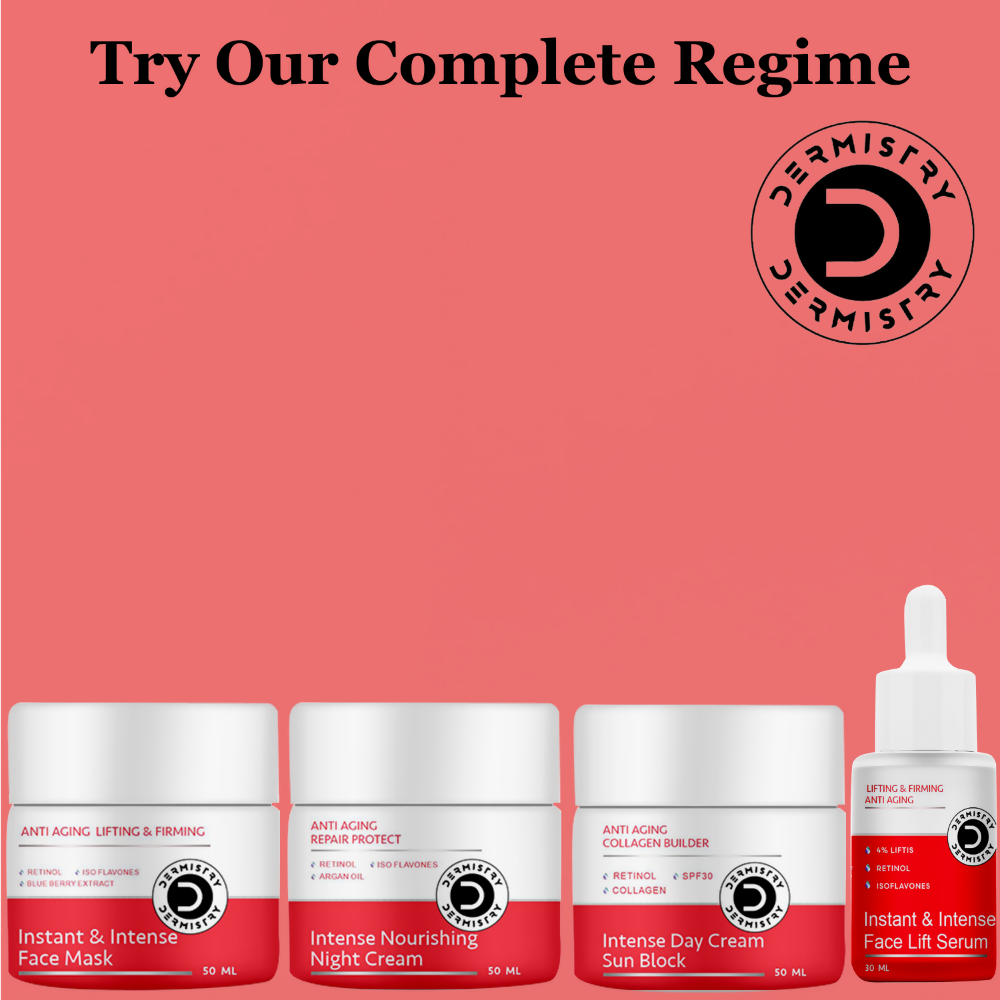 Dermistry Instant Intense Anti Aging Lifting Firming Face Serum Retinol Hyaluronic Acid for Wrinkles 