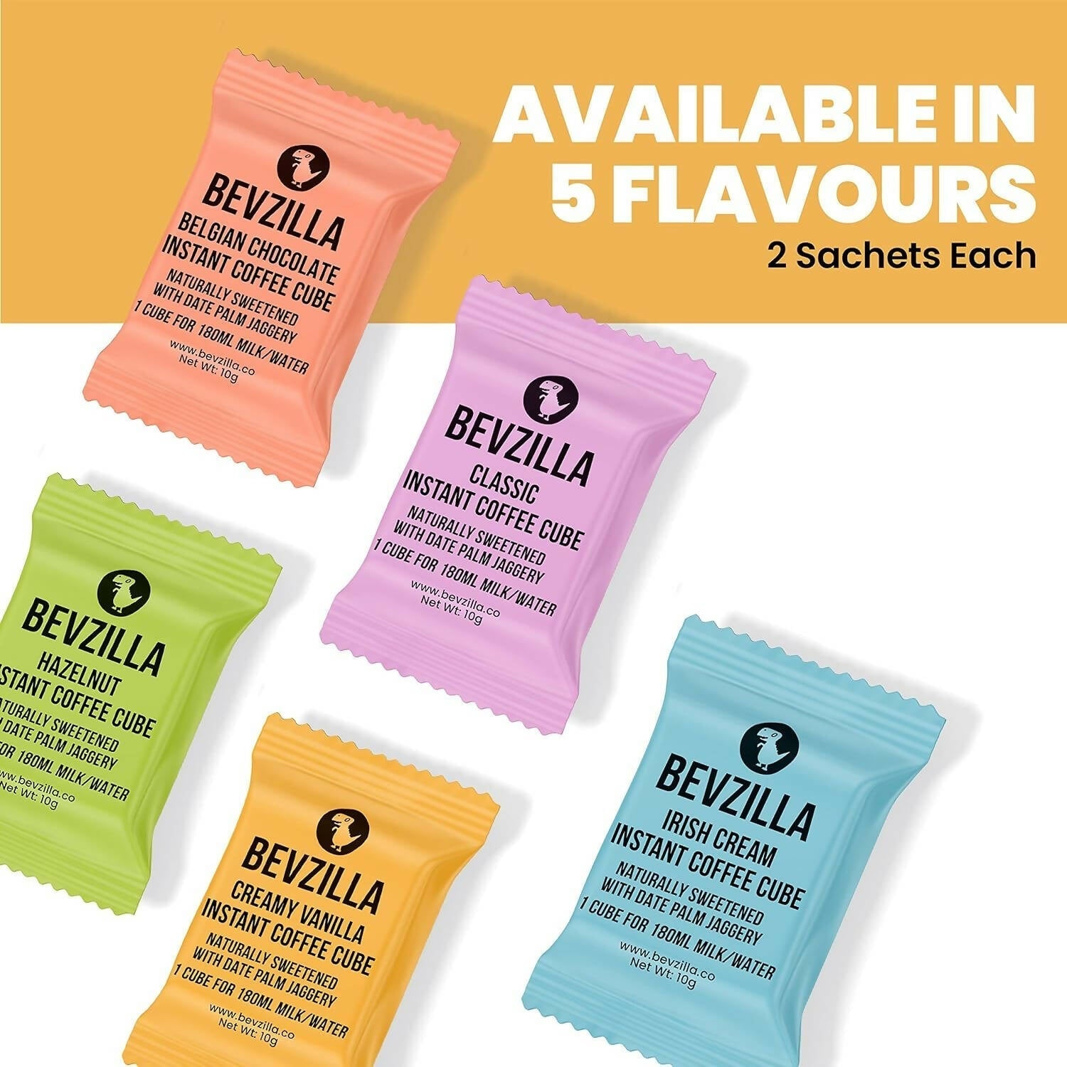 Bevzilla Assorted Flavours Coffee Cubes 